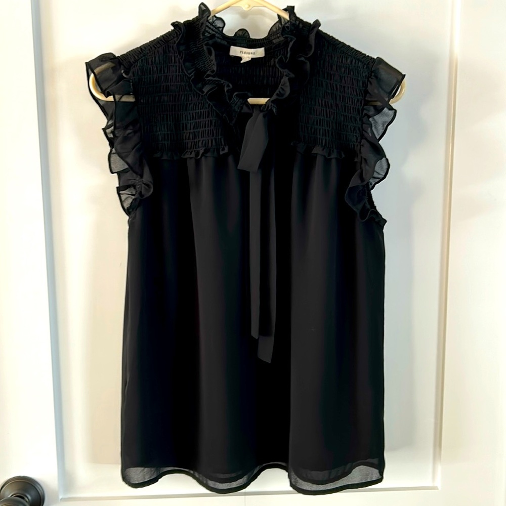 Pleione Black Blouse
